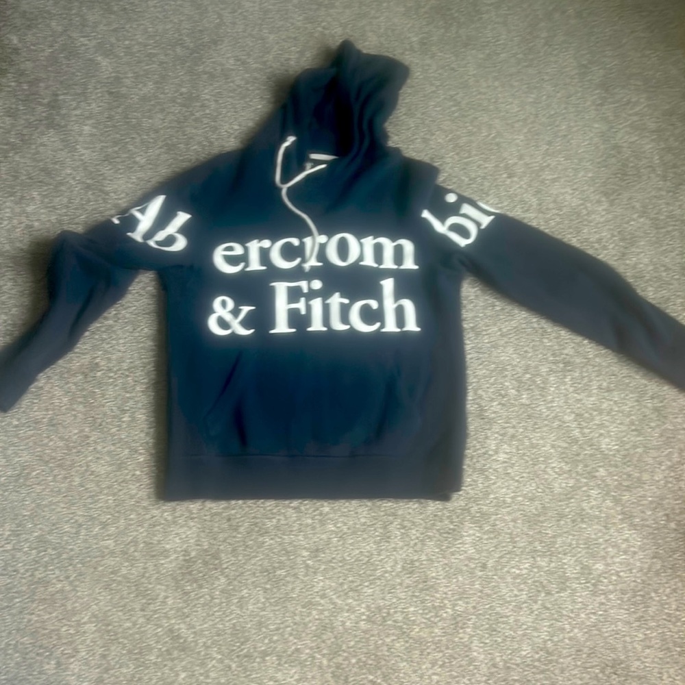 Navy blue Abercrombie and Fitch hoodies sizes S